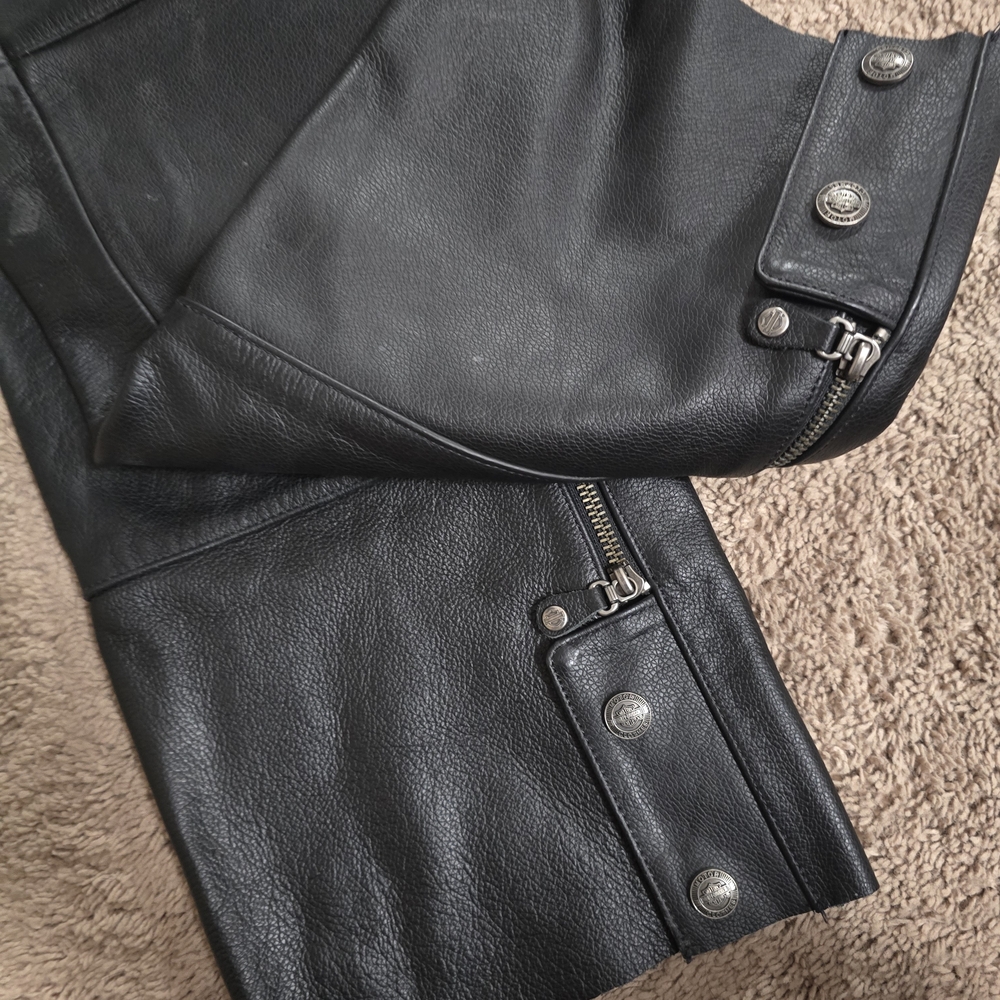 Harley-Davidson Black Riding Chaps - Picture 10 of 10